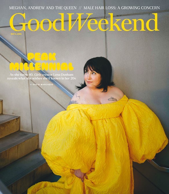 Also inside the May 2 issue of Good Weekend: Girls creator Lena Dunham opens up, the Queen’s biographer on the British Royals’ debacles – and how to survive a rip.