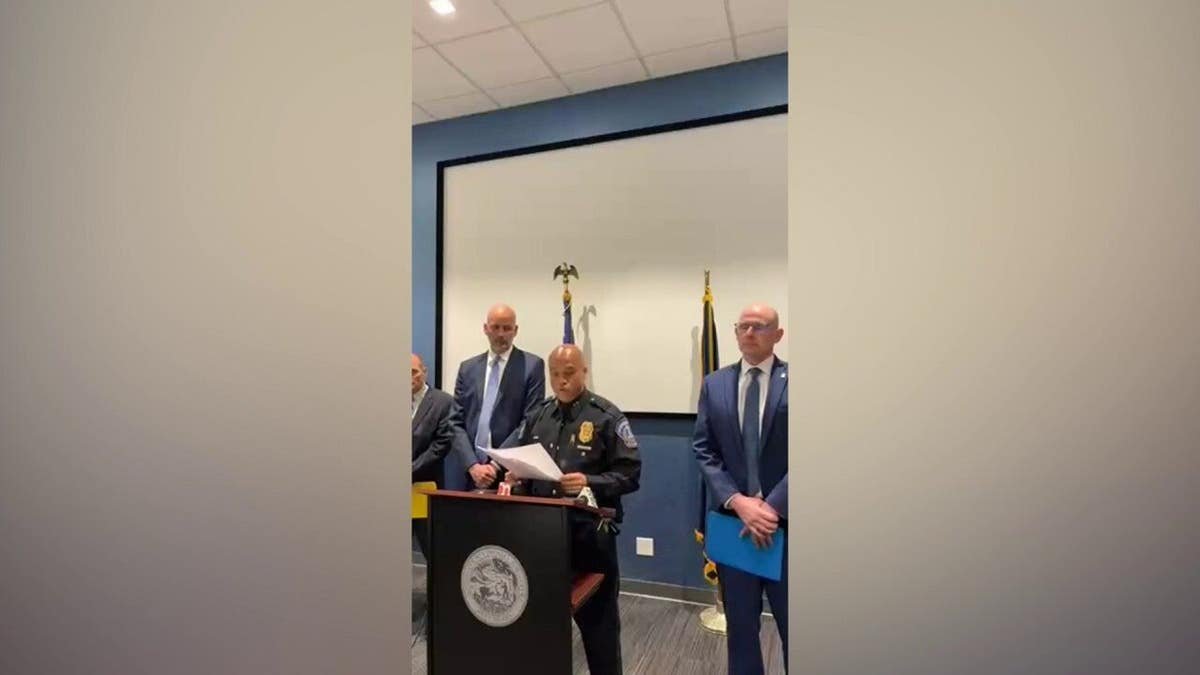 Officials speak at news conference