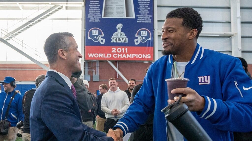 Giants’ Jameis Winston has sky-high hopes after hiring John Harbaugh with Jaxson Dart’s emergence