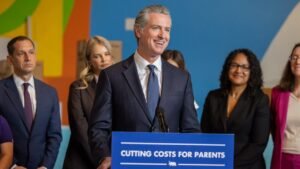 Newsom’s ‘Golden State Start’ promises 400 free diapers per baby as California grapples with budget woes