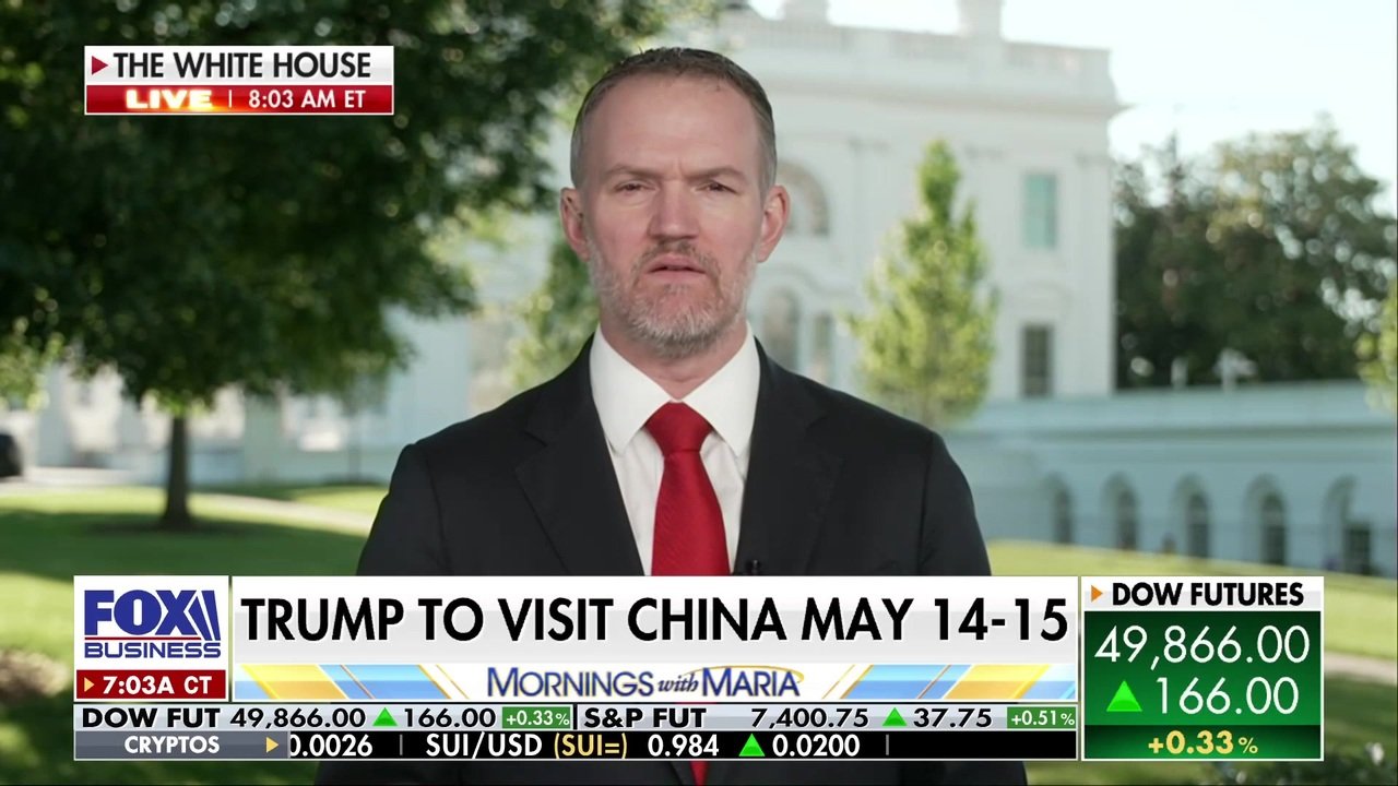 U.S. Trade Representative Jamieson Greer joins ‘Mornings with Maria’ to discuss President Donald Trump’s China talks, Iran tensions in the Strait of Hormuz, and efforts to rebalance trade while countering Beijing’s AI and energy ambitions.