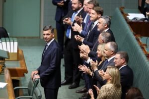 Taylor delivers budget reply, pledges ‘biggest migration cut in Australian history’, .5b in tax cuts; Government calls proposals ‘uncontested nonsense’