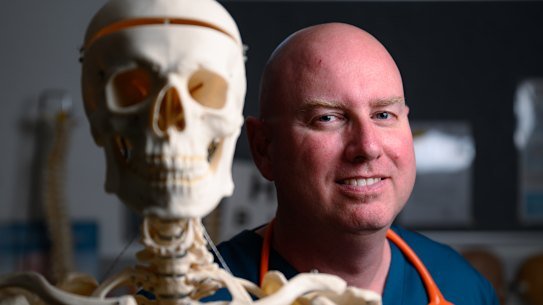 Dad-of-three Peter Robertson has changed careers to become a doctor.