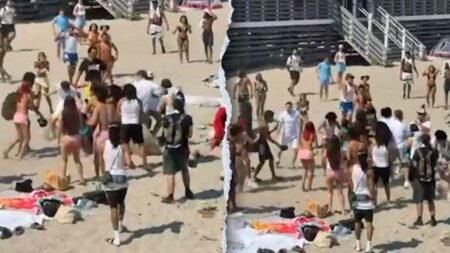 Three stabbed at crowded Rhode Island beach as hundreds of teens pack area, police say Three stabbed at crowded Rhode Island beach as hundreds of teens pack area, police say