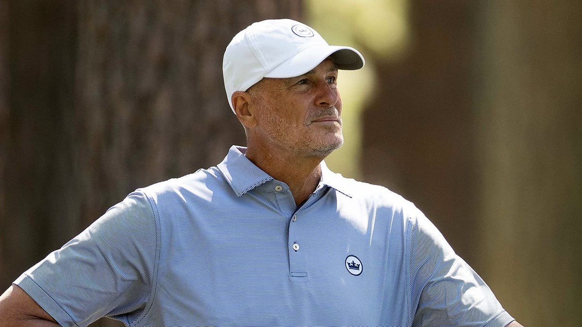 Sports broadcaster Jay Bilas golfing at Edgewood Tahoe Golf Course