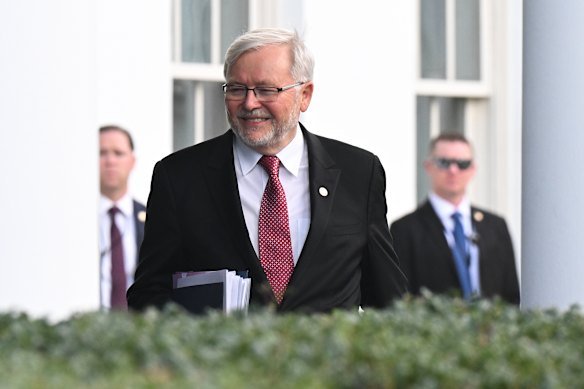 Kevin Rudd confident AUKUS submarines will arrive on time Kevin Rudd confident AUKUS submarines will arrive on time