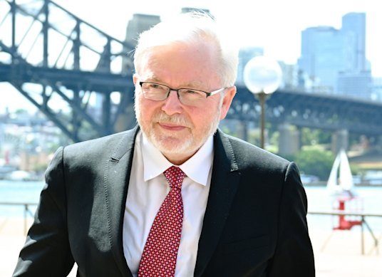Former prime minister Kevin Rudd: “Trust me, AUKUS is coming.”
