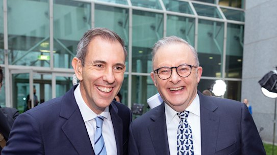 Jim Chalmers and Anthony Albanese have looked larger since the budget. 