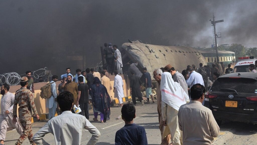 Deadly suicide blast rips through Pakistan train route, killing at least 23 Deadly suicide blast rips through Pakistan train route, killing at least 23