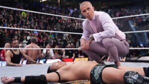 Kyle Fletcher shows up to AEW Double or Nothing, beats down Konosuke Takeshita after international title win Kyle Fletcher shows up to AEW Double or Nothing, beats down Konosuke Takeshita after international title win