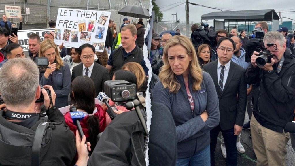 New Jersey governor, Democratic senator spend Memorial Day protesting ICE facility