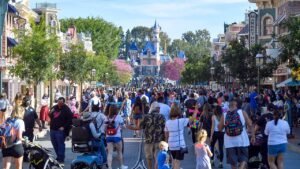 Disneyland remains open as evacuation zone shrinks around chemical tank scare Disneyland remains open as evacuation zone shrinks around chemical tank scare
