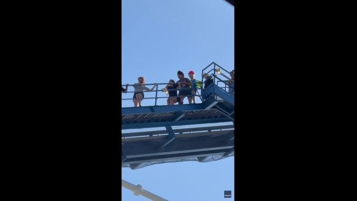 Six Flags riders evacuate towering Texas coaster after sudden power outage