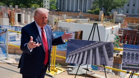 Trump warns judge against sacrificing national security by blocking White House ballroom, drone base Trump warns judge against sacrificing national security by blocking White House ballroom, drone base