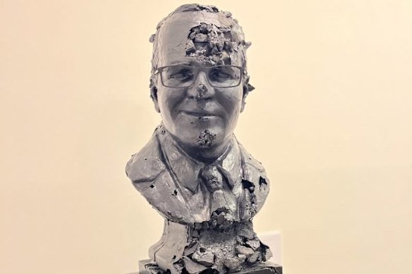 The satirical version that was created in 2022 and ended up in Ballarat’s art gallery.
