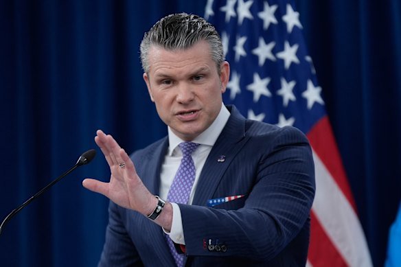 The seven stages of hair loss were popularised in the 1970s, and include the “creeping V” (also known as a
Norwood 2 or 3), displayed here by US Secretary of Defence Pete Hegseth.