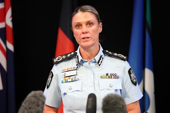 Australian Federal Police Commissioner Krissy Barrett.