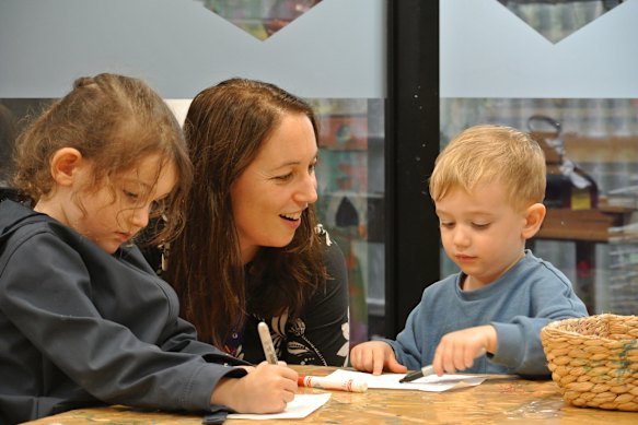 Study supervisor Dr Aisling Mulvihill and her children.