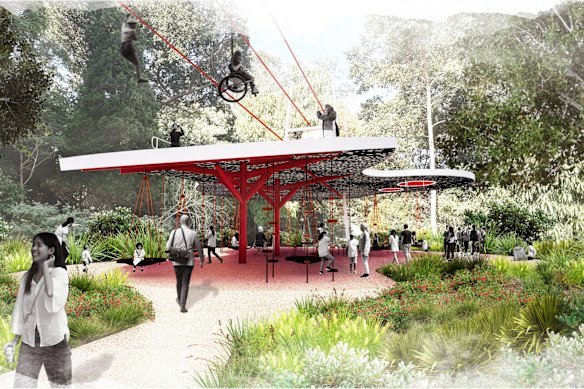 The state government has put aside millions for the zipline over the river.