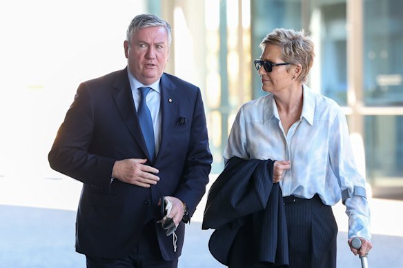 Eddie McGuire and Dixie Marshall. 
