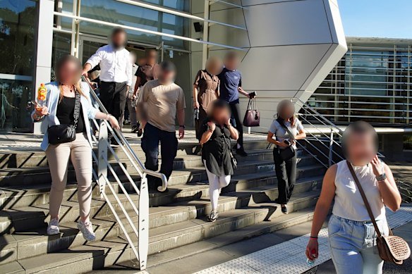 Family members of the children attended the bail decision for Tim Blamires on Friday. 