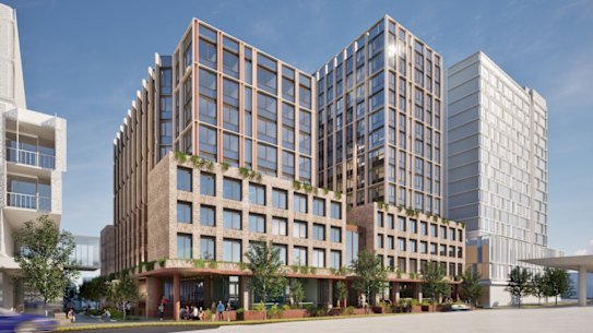 A concept image of the co-living development at 399-405 Anzac Parade, Kingsford.