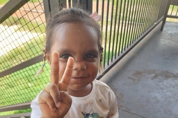 Five-year-old Kumanjayi Little Baby was found dead earlier this week. 