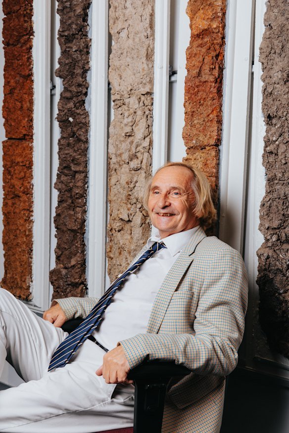 Slabs of different soils are mounted to the wall of The University of Sydney’s Institute of Agriculture around Professor McBratney’s office.