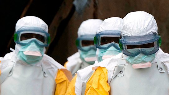 Health workers are at particular risk from exposure to the bodily fluids of ebola patients.