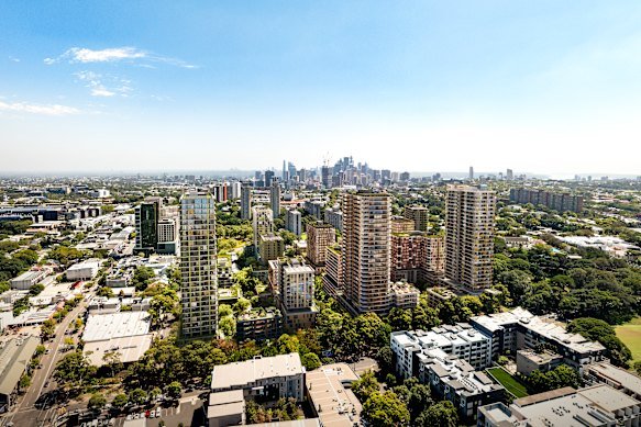 Buildings range from two storeys up to a maximum of 33 storeys. Taller buildings will be located along the edges of the precinct and spaced apart to protect sunlight, views and amenity.