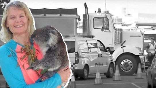 Carolyn Lister was killed when the bicycle she was riding was crushed by a truck.