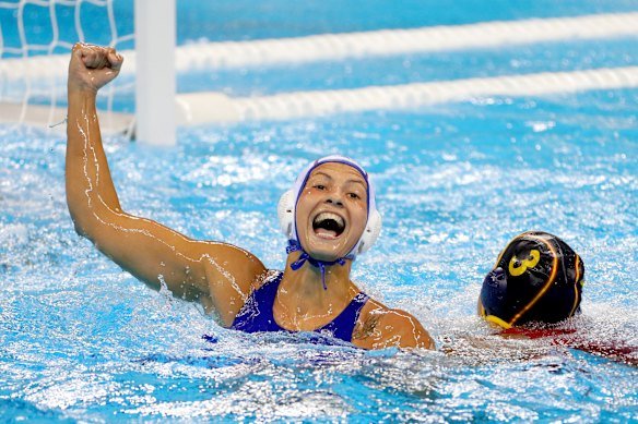 Ekaterina Prokofyeva, captain of the Russian water polo tea at the Rio 2016 Olympics