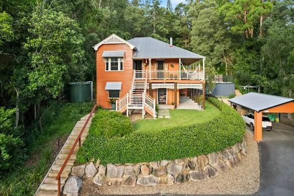 Gordon Wilkie’s property in lush Brookfield. The carport can remain where it is.