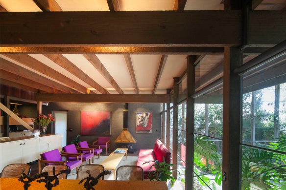 Inside Robin Boyd’s Walsh Street house.