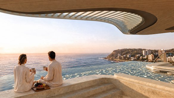 The penthouse will feature a top-level infinity pool.