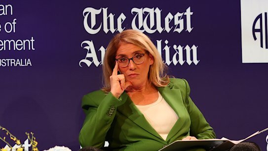 WA Treasurer Rita Saffioti was left unamused by a string of pointed jokes from the editor-in-chief of the state’s dominant tabloid.