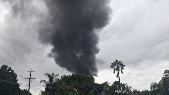 The fire occurred just days after another blaze at a nearby business put part of Kingston into lockdown (pictured above). 