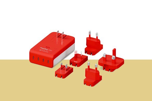 Twelve South “PlugBug 120W” compact four-port USB-C charger.