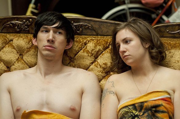 Dunham in Girls with Adam Driver, who played her character’s on-again, off-again love interest.