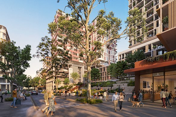 The government says the precinct will be a mix of social housing and private apartments.