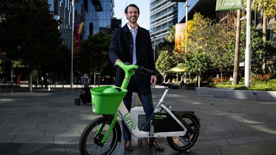 William Peters, the head of Asia Pacific for Lime, is confident the next generation of e-bikes will be welcomed in western Sydney.