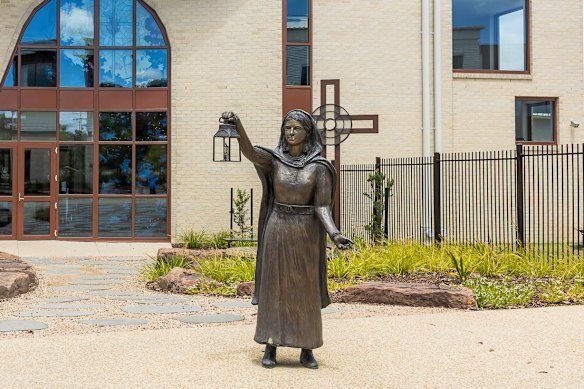 The statue of Nano Nagle, which is 80 per cent copper, was stolen from Avila College in Mount Waverley this year.