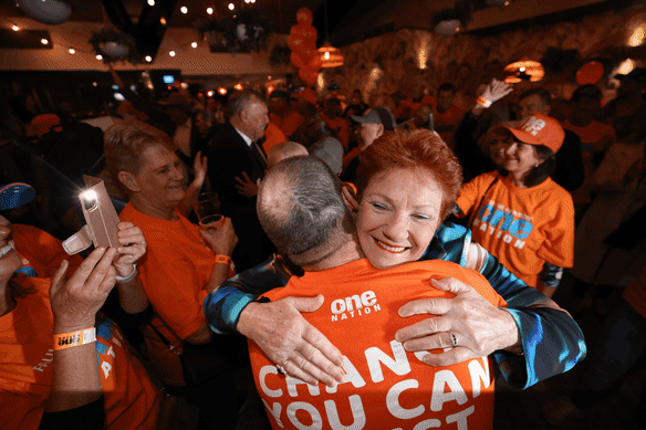 Pauline Hanson’s coronation in Farrer.