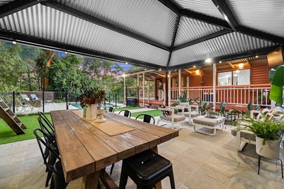 Wilkie’s patio area sits on his neighbour’s land.