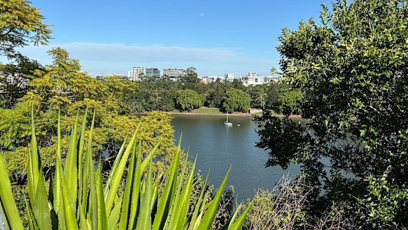 The view from the park in Kangaroo Point from which the zipline would leave.