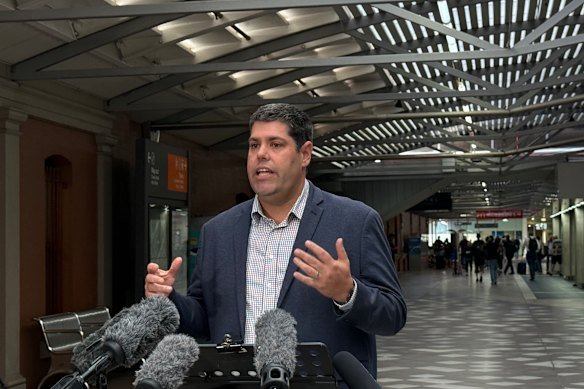 Queensland Transport Minister Brent Mickelberg said reduced services were a direct result of union action and maintenance backlog, with not enough “rolling stock” for the network. 