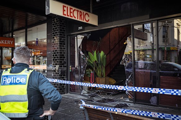 Police attended a suspicious fire at Electric Bar on Chapel Street on May 4.