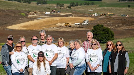 Eden Park residents opposed to Bruce Mathieson’s dam project.