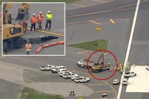 Sinkhole closes busy LaGuardia Airport runway — sparks fears of major delays, cancellations