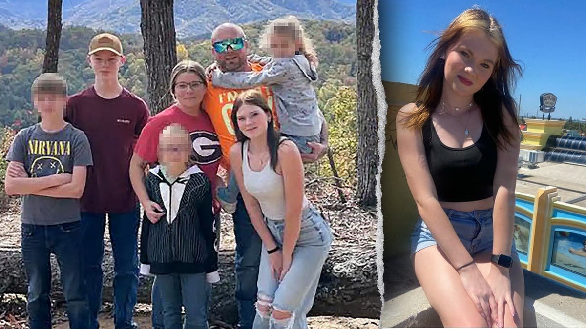 A split image of the Kepner family and Anna Kepner